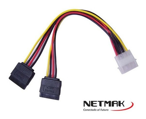 Cable Sata Alimentacion En Y Netmak