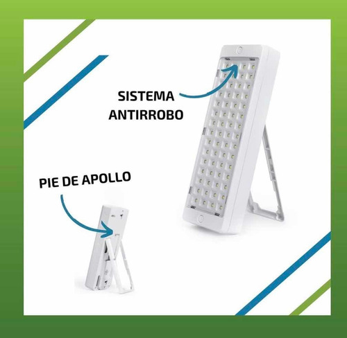 Luz de emergencia Gama Sonic GX-4040 SL LED con batería recargable 220V blanca