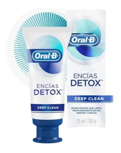 Pasta Dental Oral B Encías Detox Con Micro Espuma Sensible