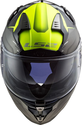 Casco Para Moto Ls2 Ff 327 Challenger Allert Mate Amarillo