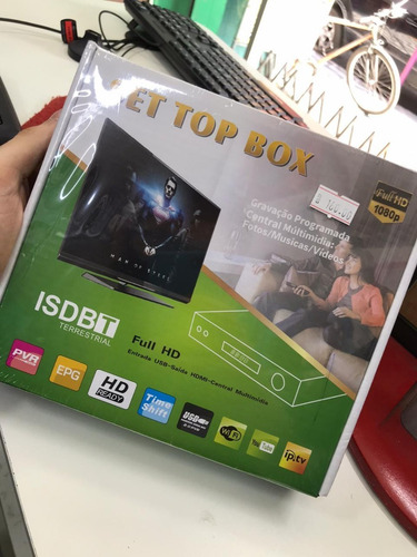 Conversor Tv Sinal Digital Isdb-t Set Top Box Full Hd Hdmi