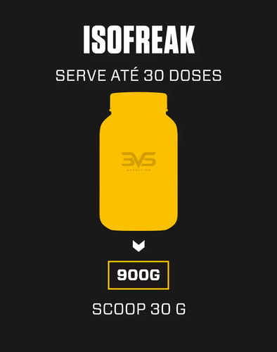 Whey Isolado Isofreak 900g Sabor: Baunilha - Fórmula Avançada Com 23g De Proteína Por Dose