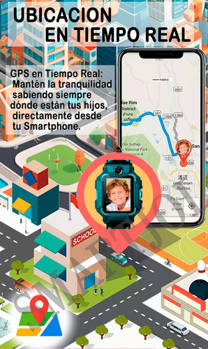Smartwatch Niños 4g Gps Juegos Sos Video Llamadas Fotos Kids Silicona Silicona Verde Silicona
