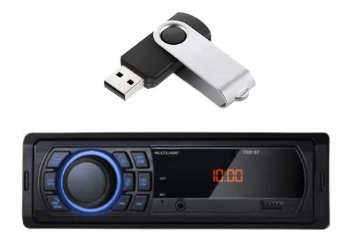 Som Automotivo Mp3 Trip Bt Multilaser Com Pendrive 4gb P3350