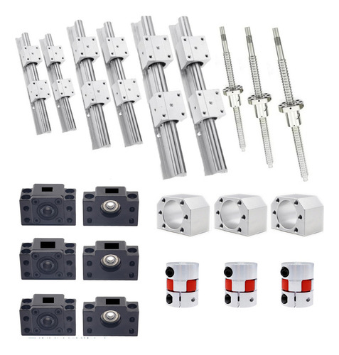 Kit Cnc 3 Ejes Guias Sbr16-l500mm,l1350/sbr20-l2500mm