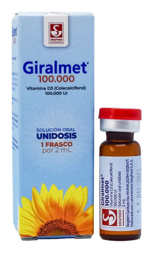 Giralmet Solucion Oral Vitamina D3 100000  X 2ml