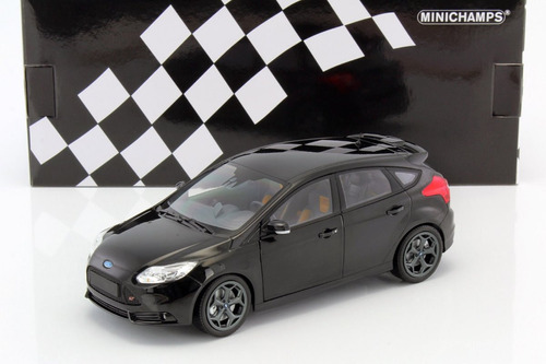 Ford Focus St Ano 2011 Cor Preta 1:18 Minichamps