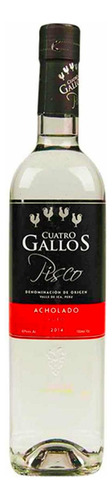 Paquete De 3 Pisco Cuatro Gallos Acholado 750 Ml