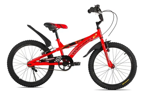 Bicicleta Rodado 20 Ni o Topmega R20 Crossboy Roja Infantil