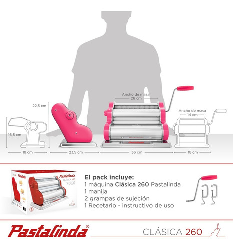 Pastalinda Máquina Clásica 260 Fucsia