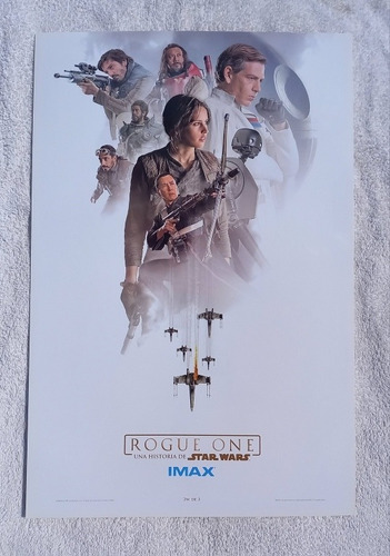 Posters Conmemorativos Star Wars Rogue One Edicion Imax (Usado)
