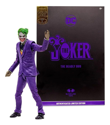 Mcfarlane Figura 7 The Joker (the Deadly Duo)(gold Label)