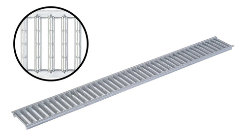 Rejilla Galvanizada + Canal Hexaline Plástico Aco 2mt