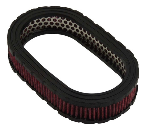 Filtro Oval Esportivo Elemento Filtrante Marmita 40mm Cor Vermelho