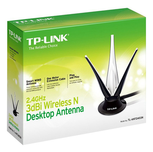 Antena Interior Tp-link Tl-ant2403n 2.4ghz 3dbi Omni