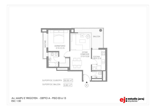 Venta De Departamento De 2 Ambientes En Yrigoyen Boulevard