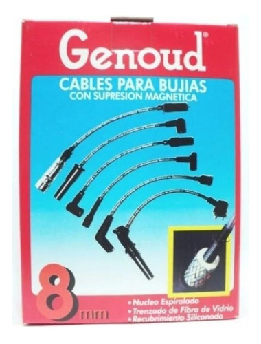 Cables De Bujias Genoud 8mm Ford Ka Fiesta Ecosport Rocam