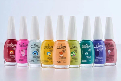 Kit Esmaltes Colorama Coleção Divertidamente 2 - Kit 9 Cores