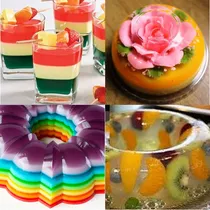 Comprar Aprende Gelatinas Decoradas 3d Colores Floral Postre Tortas
