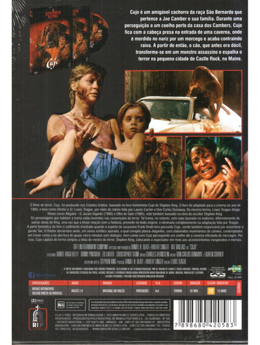 Cujo - Stephen King - Dvd Lacrado Com Luva - Cão Assassino