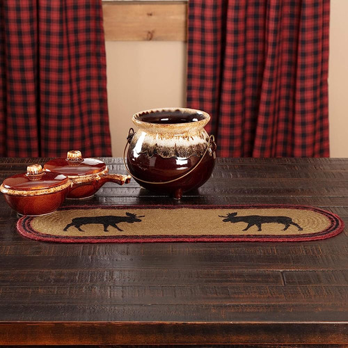 Vhc Brands Rustic Tabletop Kitchen Shasta Cabin Moose Yute S