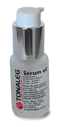 Serum Oil Tonaleg X 30ml Reparador De Puntas Antifrizz