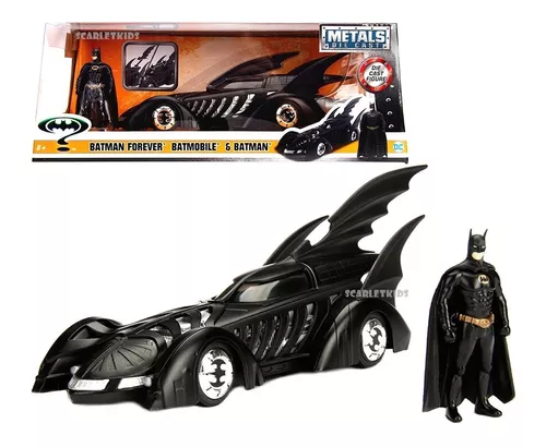 Batman Auto Die Cast Escala 1:24 Con Figura Batimovil