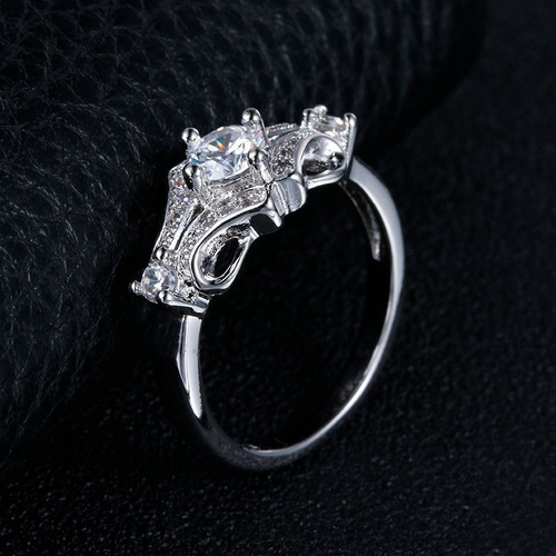 Imagen 4 de 10 de Anillo Aurora Joyería Nupcial Boda Compromiso Oro Y Plata *