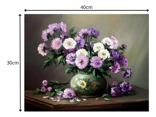 T Kit De Pintura De Diamantes 5d Diy Florero (40 X 30 Cm)