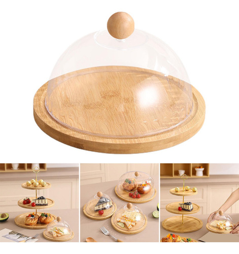 Soporte De Madera For Pastel, Plato For Servir Pequeño