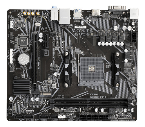 Placa Madre Gigabyte A520m-k V2 Microatx Amd Am4