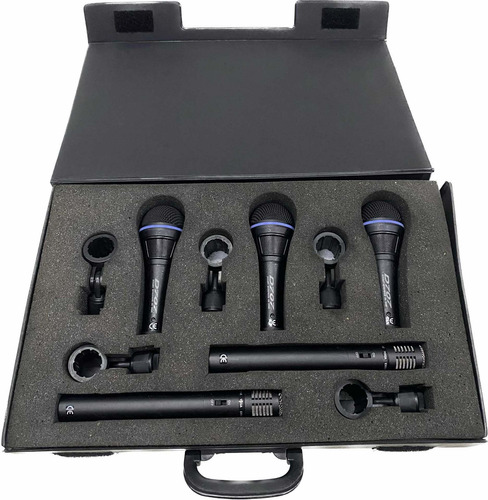 Kit Microfone De Bateria Yoga D 707 Novo Original Mostruario