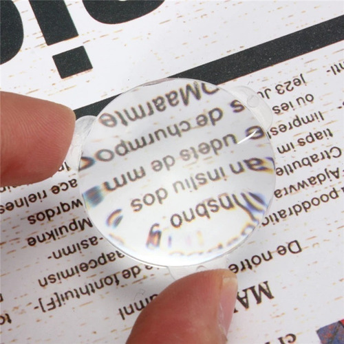 Lentes Biconvexas De 25mm Com Abas Para Google Cardboard