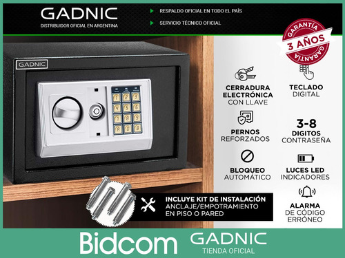 Caja De Seguridad Para Billetes Y Joyas Reforzada Ignifuga