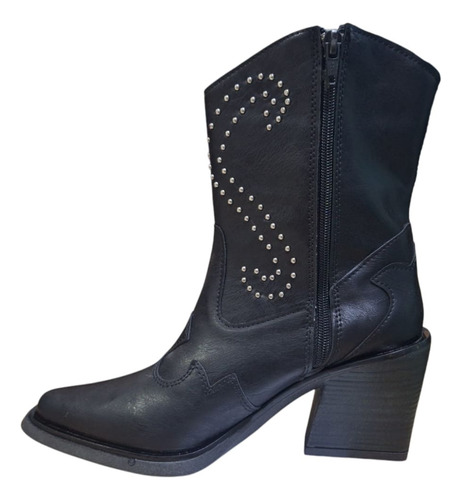 Botas Texanas Mujer Luna Chiara Caña Media Tachitas Gina