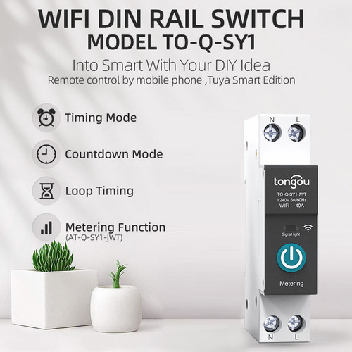 Interruptor Circuito Inteligente Wifi Tuya App Alexa .