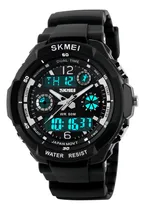 Comprar Reloj Skmei Digital Contra El Agua Uso Rudo Sumergible 0931 Color De La Correa Negro Color Del Bisel Negro