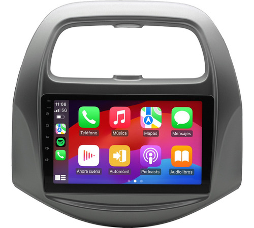 Estereo Chevrolet Beat 2017-2021 Carplay Inalambrico 2 32gb Color Gris