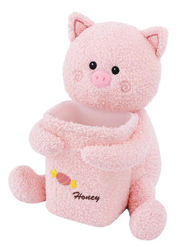 Para Coche Bote De Basura Juguete De Peluche Lindo Cerdito