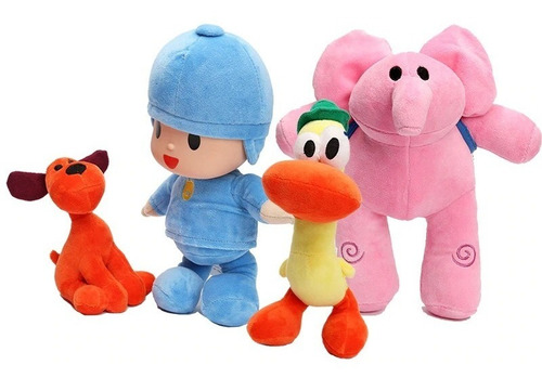 Set De 4 Peluches Pocoyo Envio Gratis