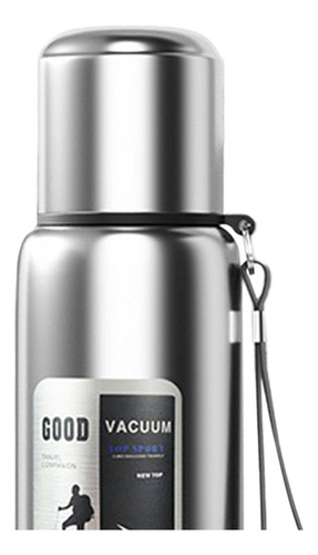 Botella De Agua Aislada, Taza Térmica, 800 Ml Plateado