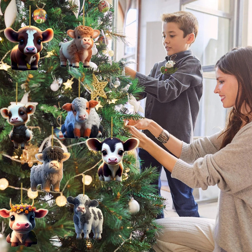 / Colgantes Navideños For Decoración Del Hogar, 10 Unidades