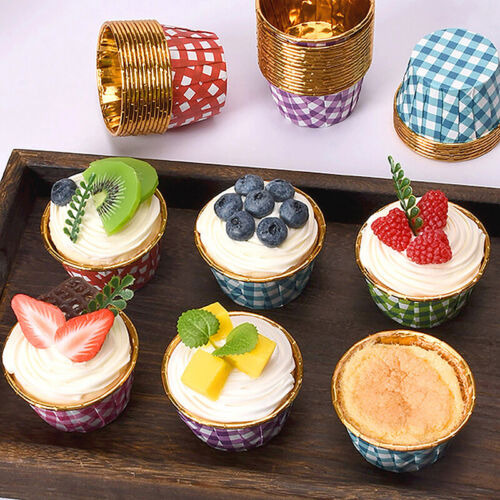 10pcs Cupcake Liners With Lid Foil Baking Cup Mold For M Nna