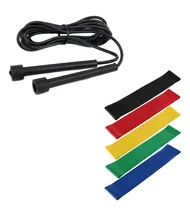 Comprar Kit Corda Pular Crossfit Mais 5 Faixas Elásticas Mini Band