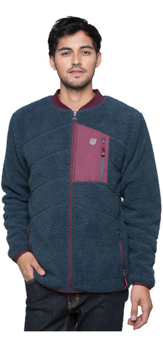 Chaqueta Hombre Zip-porrito Petróleo Haka Honu