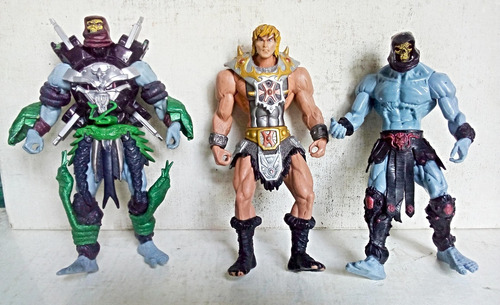 He-man + 2 Skeletor + Battle Cat (Usado)