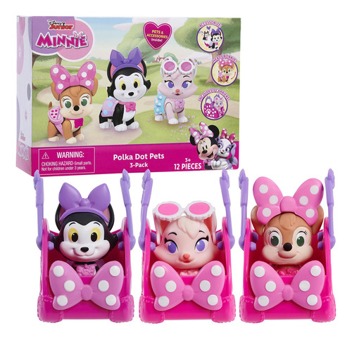 Disney Junior Minnie Mouse Polka Dot Pets 3 Paquetes De 3 Pa