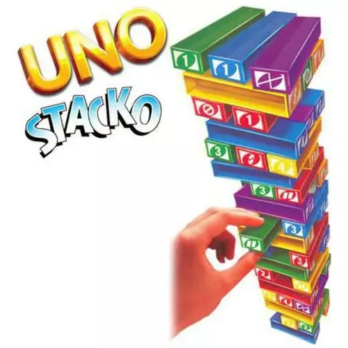 Jogo de Mesa Uno Stacko Mattel 43535 - Loja de Brinquedos