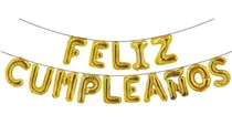 Comprar Globos Metalizados Feliz Cumpleaños 41cm Combo 15 Letras