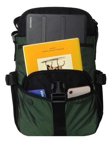 Imagen 2 de 7 de Porta Tablet Morral Moda Militar Hombre Mujer Impermeable